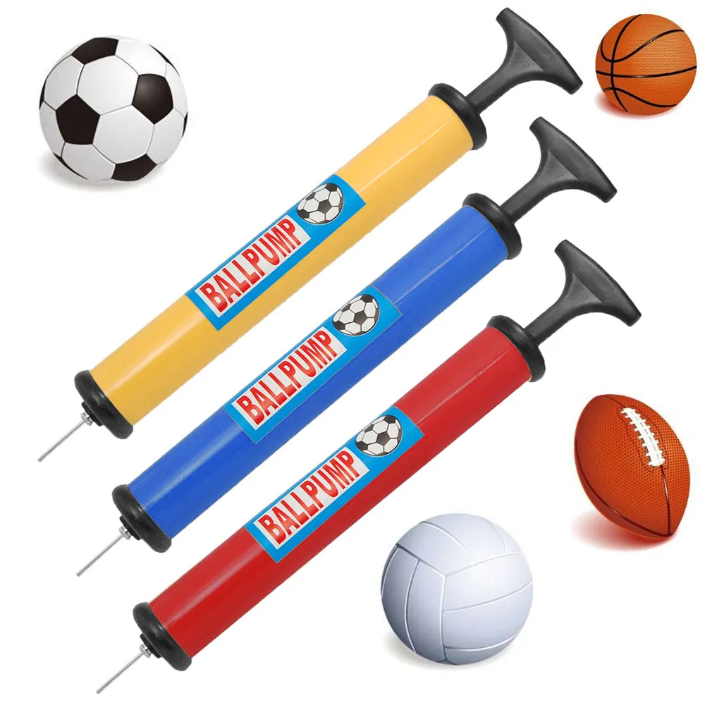 12 Ball Pump Lot Hand Air Inflate Basketball Volleyball Football Soccer Needle