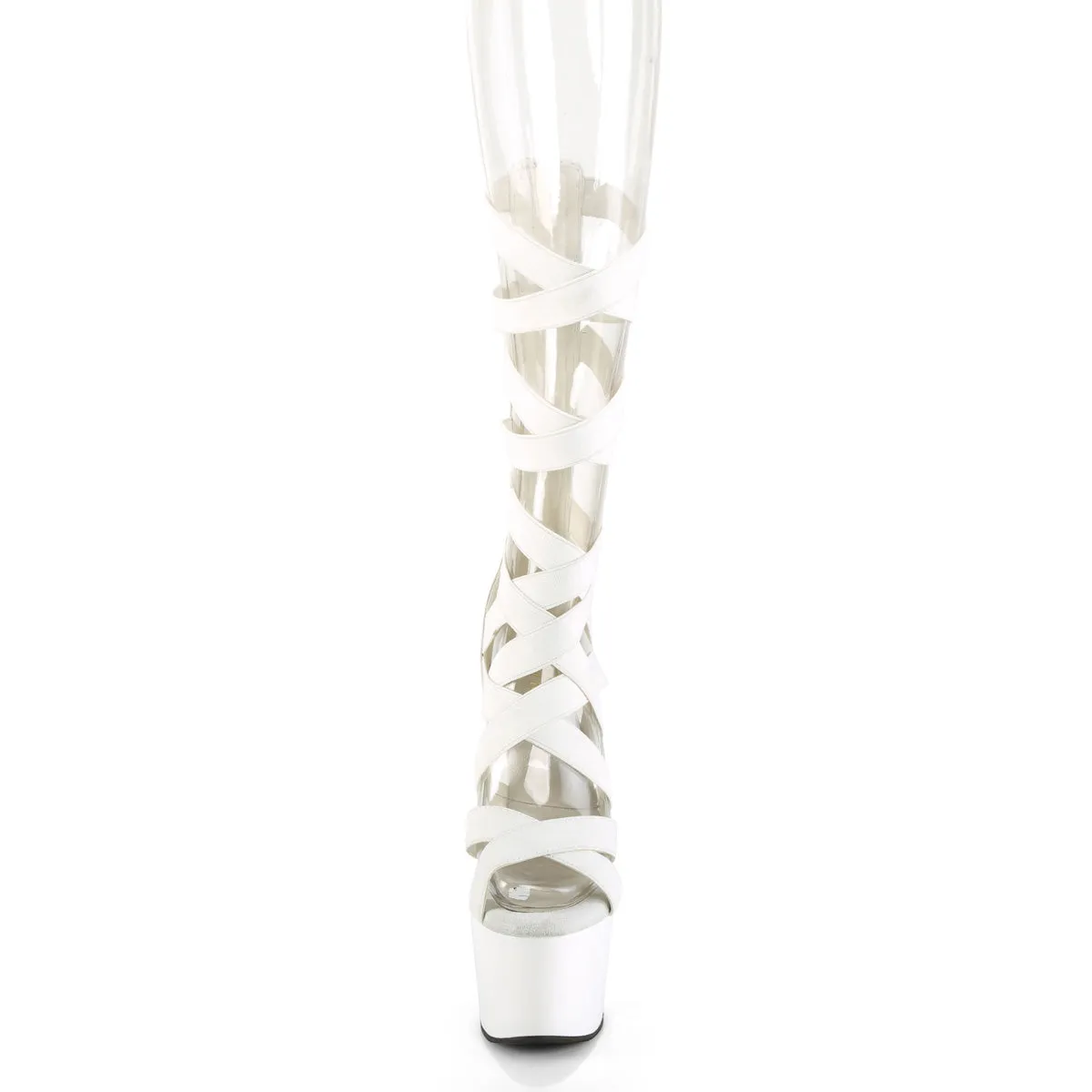 ADORE-700-48 Pleaser White Sexy Platform Shoes (Pole Dancing Heels)