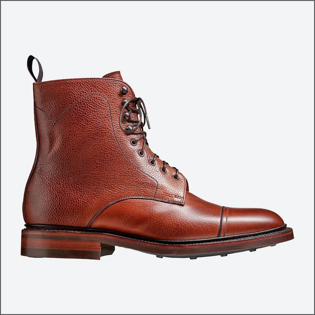 Barker Donegal Antique Rosewood Grain Boot@