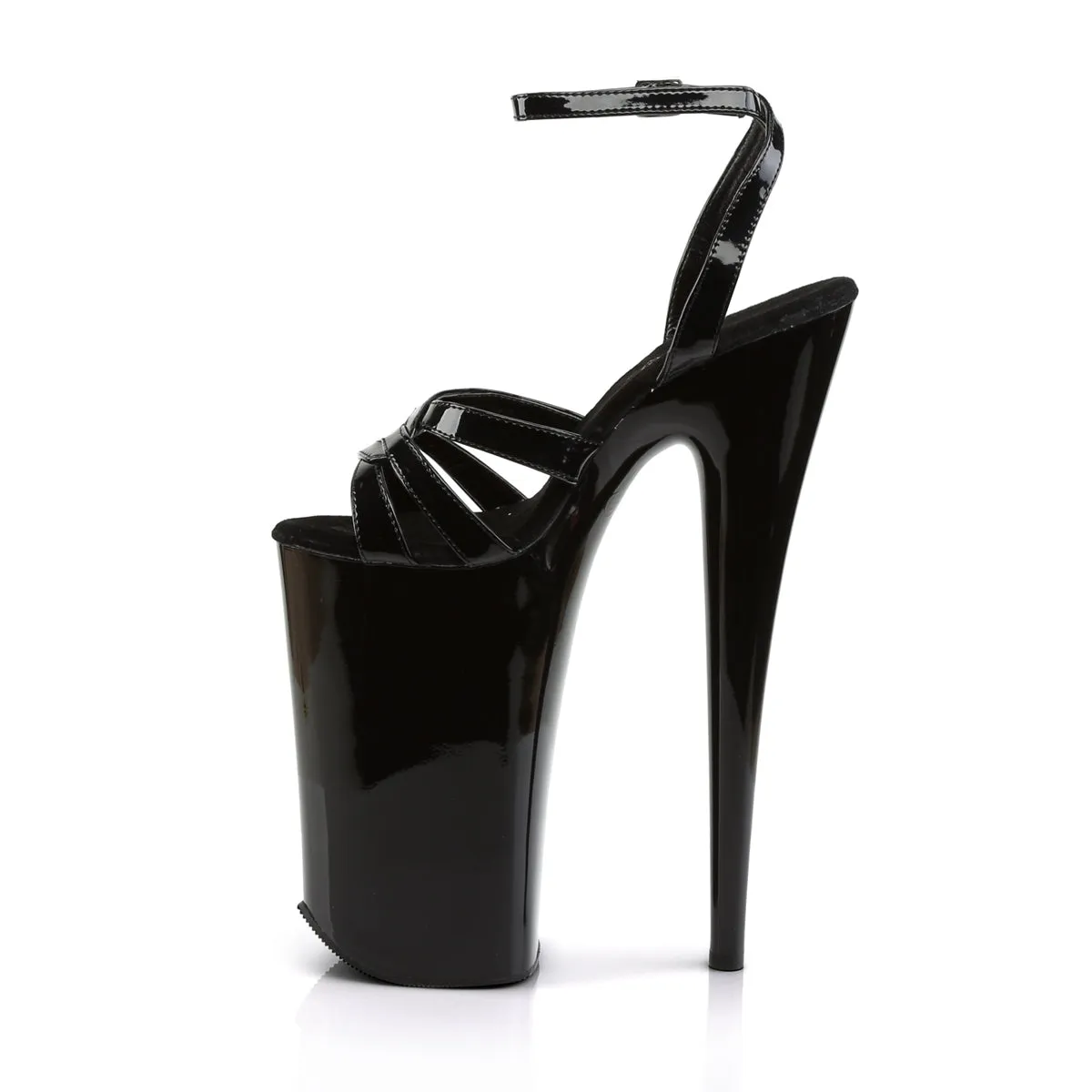 BEYOND-012 Pleaser Black Sexy Platform Shoes (Pole Dancing Heels)