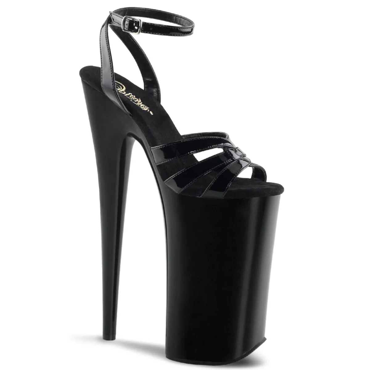 BEYOND-012 Pleaser Black Sexy Platform Shoes (Pole Dancing Heels)
