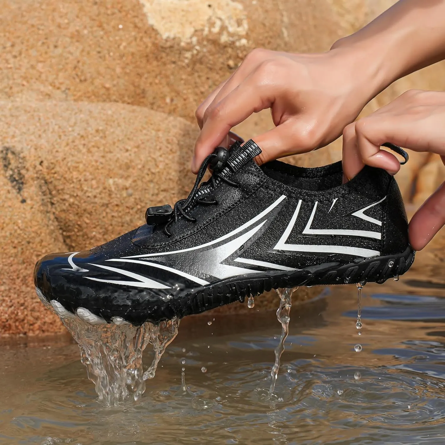 Canbebig Barefoot Shoes for Women Men Healthy & Non-Slip Athletic Footwear Waterproof Hiking Shoes Wide Toe Water Shoe Unisex Sneakers