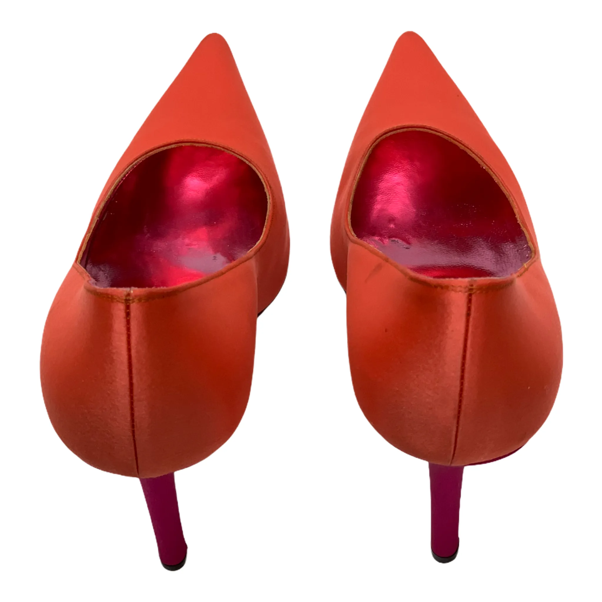 CHRISTIAN LACROIX TWO TONE SATIN POINTED PUMPS SIZES 39
