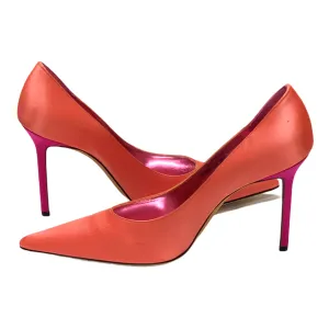 CHRISTIAN LACROIX TWO TONE SATIN POINTED PUMPS SIZES 39