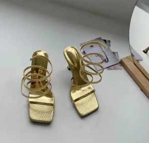 Cleo Coil Wrap Sandals