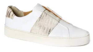 Commuter slip-on sneakers in white & sand katrin zebra