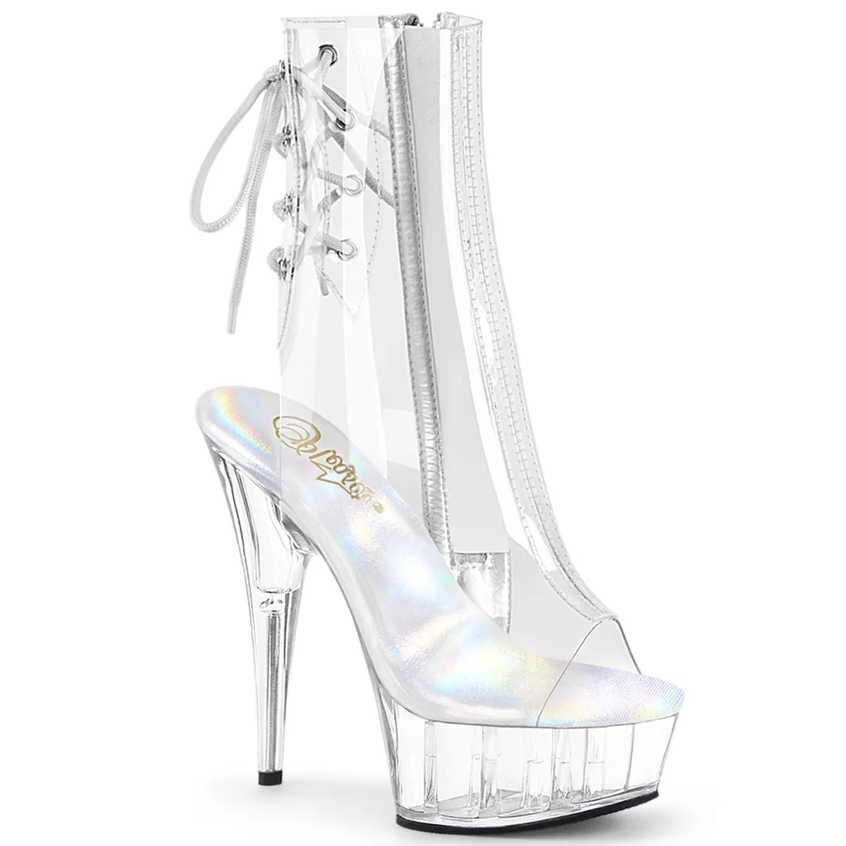 DELIGHT-1018C Pleaser Clear Sexy Platform Shoes (Pole Dancing Heels)