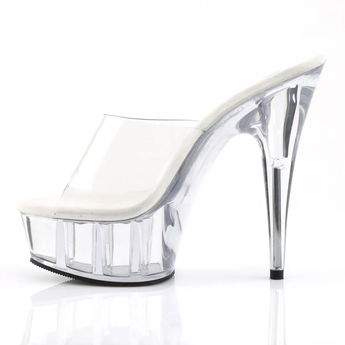 DELIGHT-601 Pleaser Clear Sexy Platform Shoes (Pole Dancing Heels)