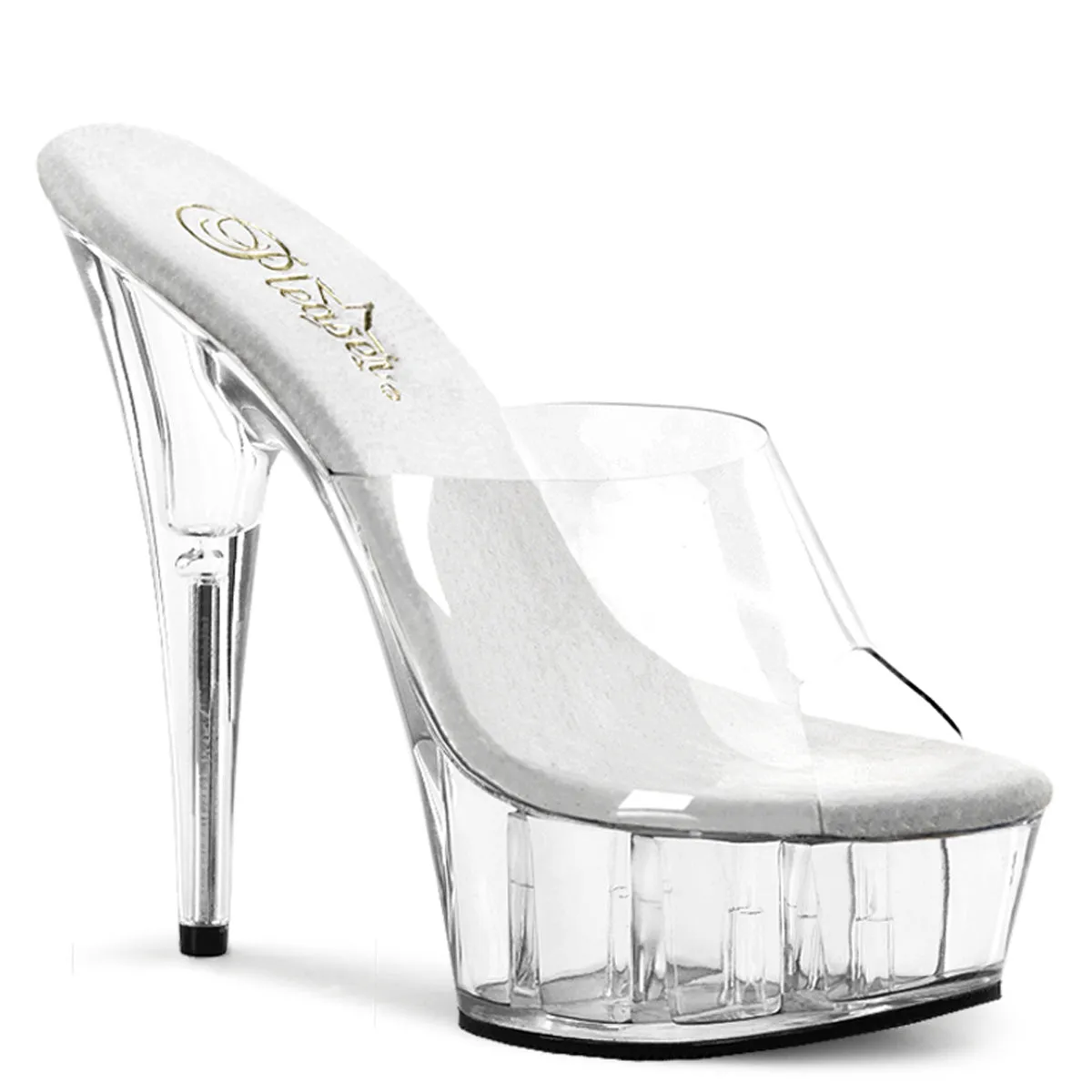 DELIGHT-601 Pleaser Clear Sexy Platform Shoes (Pole Dancing Heels)