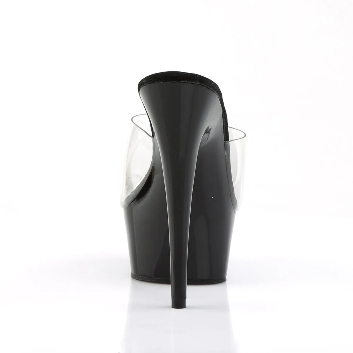 DELIGHT-601 Pleaser Clear/Black Sexy Platform Shoes (Pole Dancing Heels)