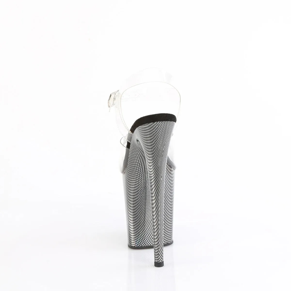 FLAMINGO-808HCP Pleaser Clear/Black Sexy Platform Shoes (Pole Dancing Heels)