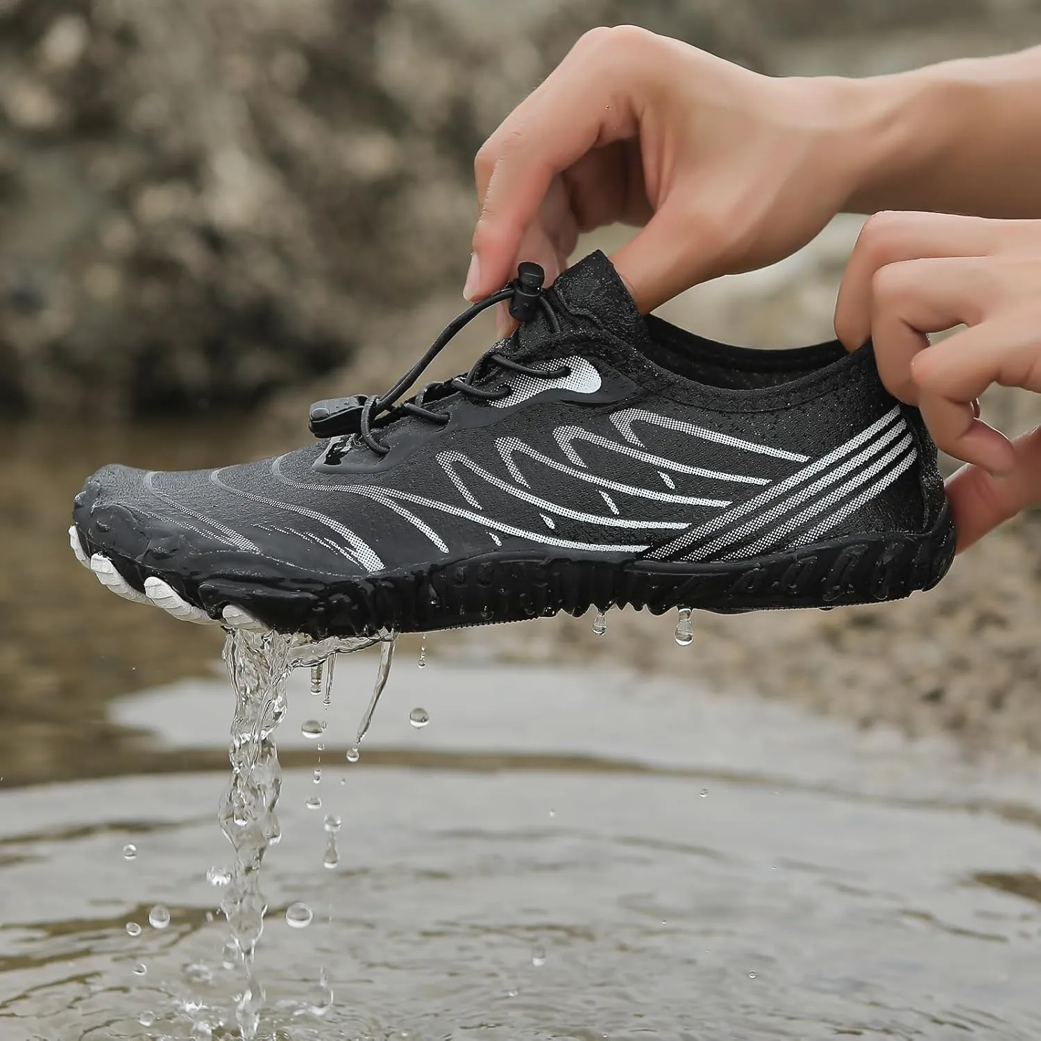Hike Barefoot Shoes for Women Men Wide Toe Box Breathable & Non-Slip Athletic Footwear Healthy Waterproof Trail Running Minimalist Zero Drop Outdoor Cross-Trainer Fashion Sneakers