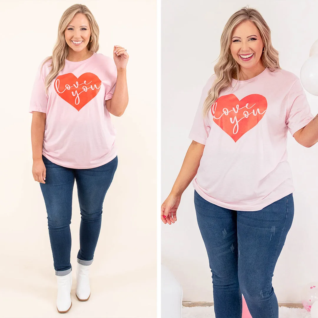 I Love You Tee, Pink