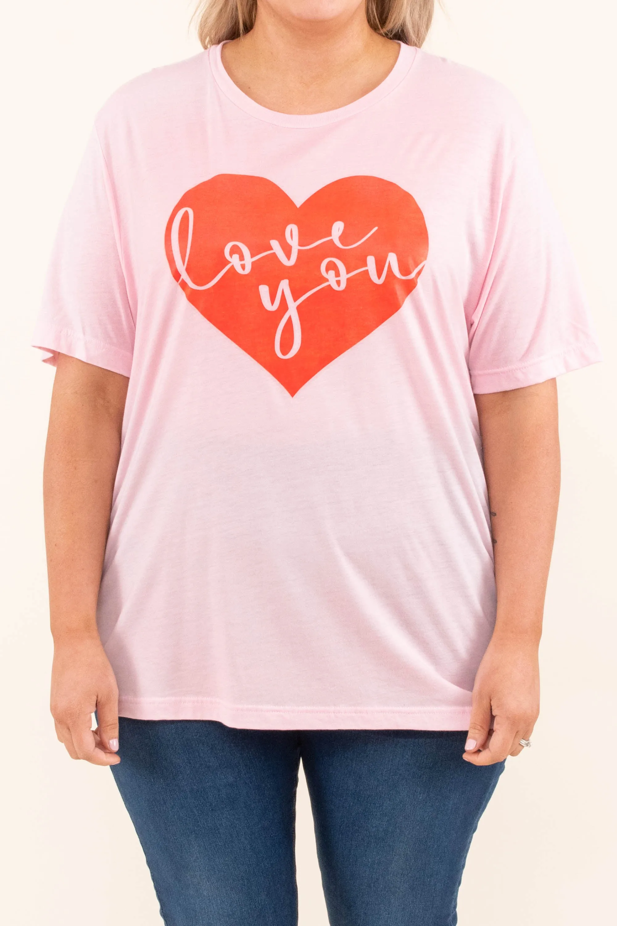 I Love You Tee, Pink