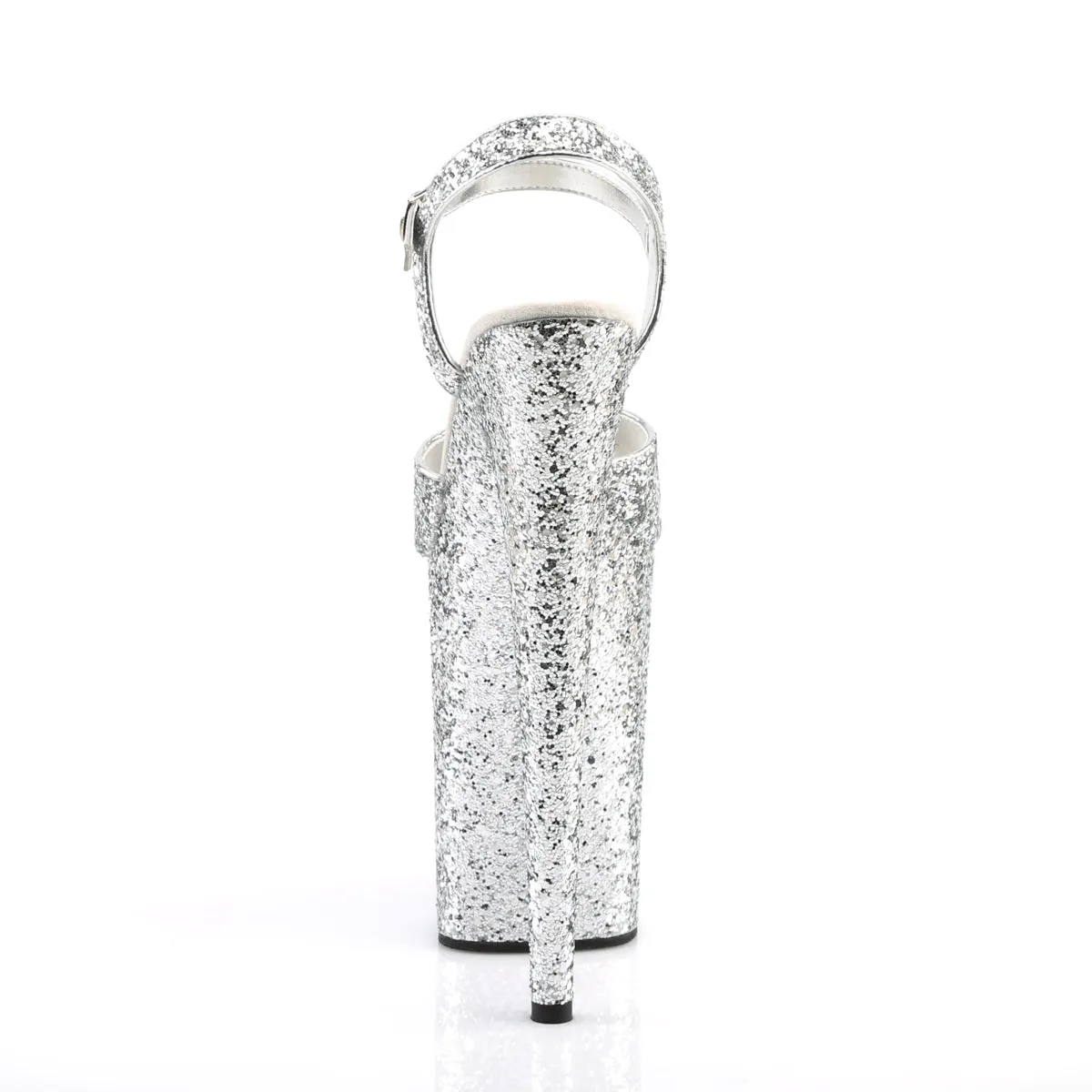 INFINITY-910LG Pleaser Silver Glitter Sexy Platform Shoes (Pole Dancing Heels)