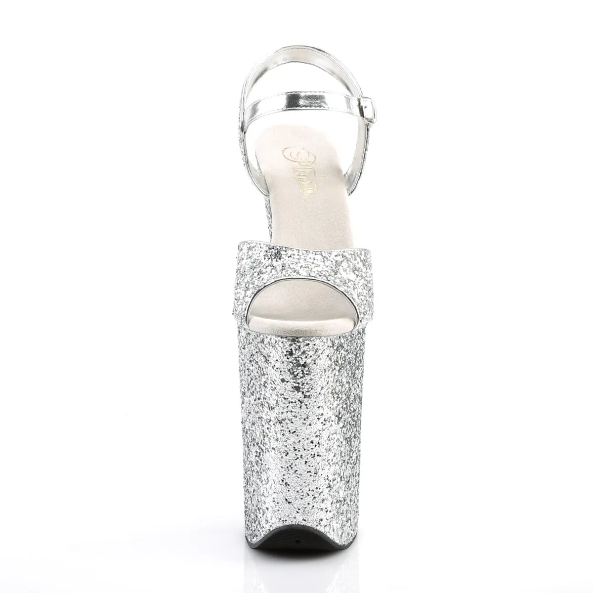 INFINITY-910LG Pleaser Silver Glitter Sexy Platform Shoes (Pole Dancing Heels)