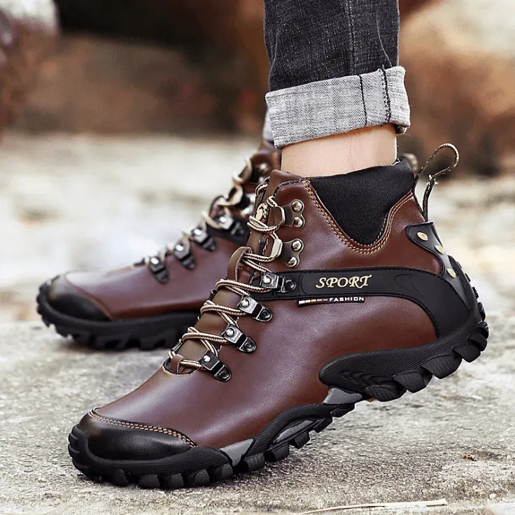LeatherFur - Lace-Up Winter Boots with Faux Fur by The Nevermore