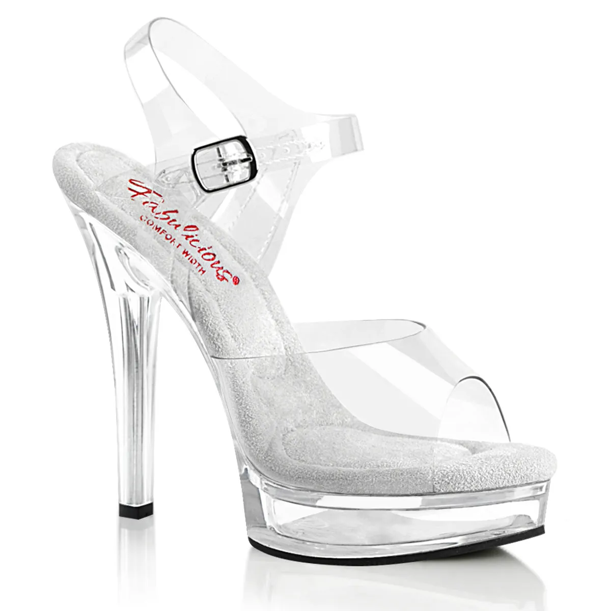 MAJESTY-508 Fabulicious 5" Majesty Clear Sexy Shoes (Posing Shoes)