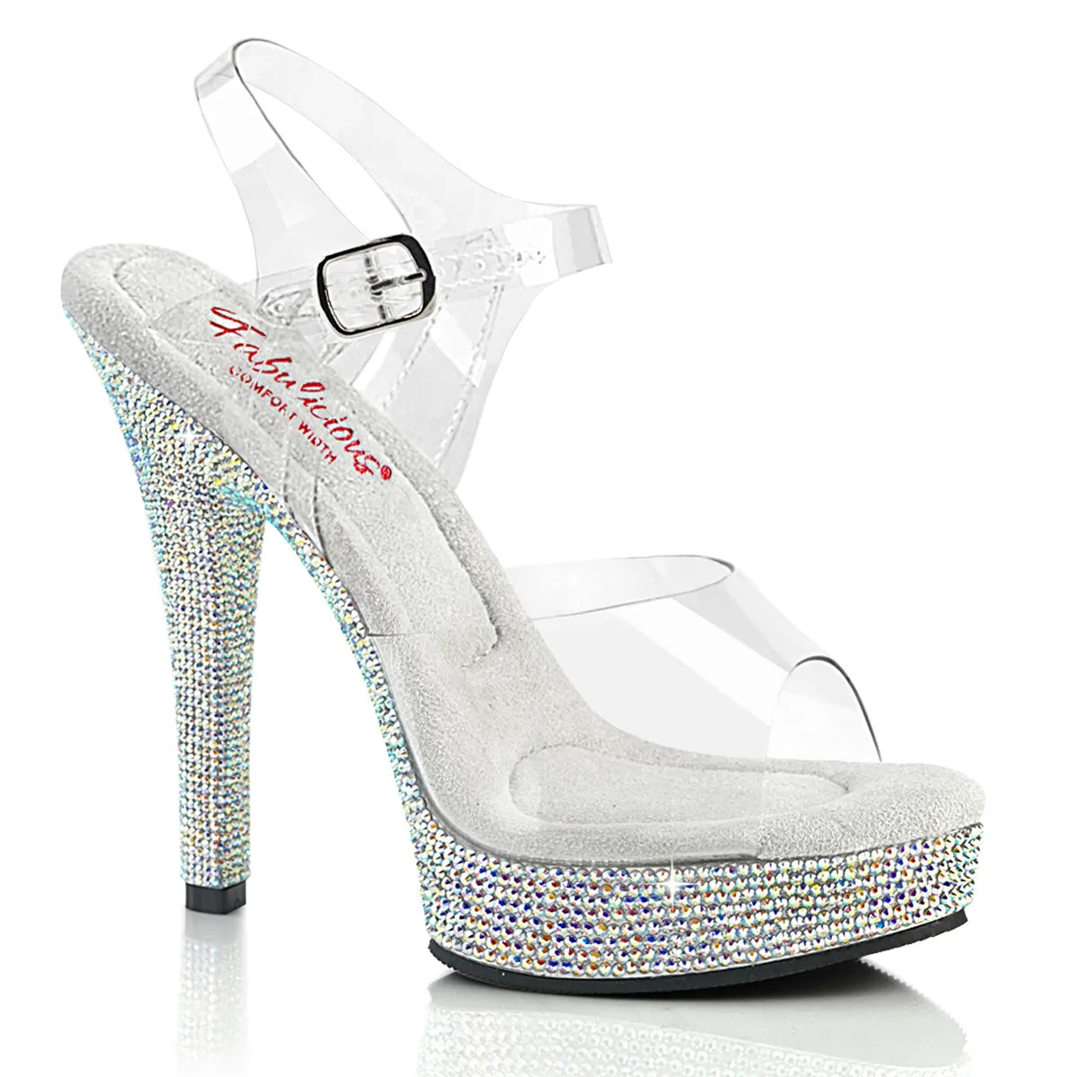 MAJESTY-508DM Fabulicious 5" Majesty Clear Sexy Shoes (Posing Shoes)