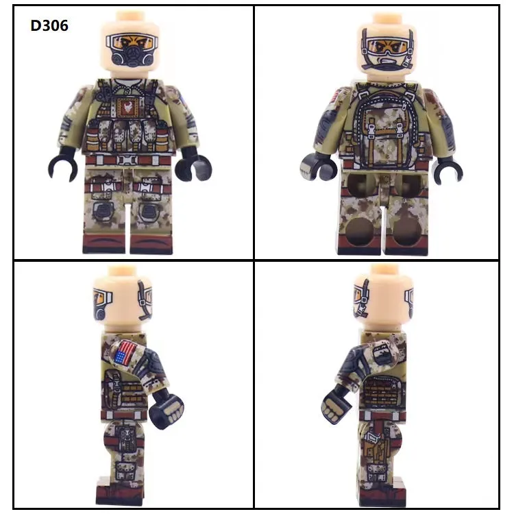 Marine Recon Desert Fire Team - Elite 4-Man Tactical Team - Mil-Blox