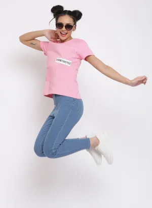 Pink Pantone Cotton T-shirt