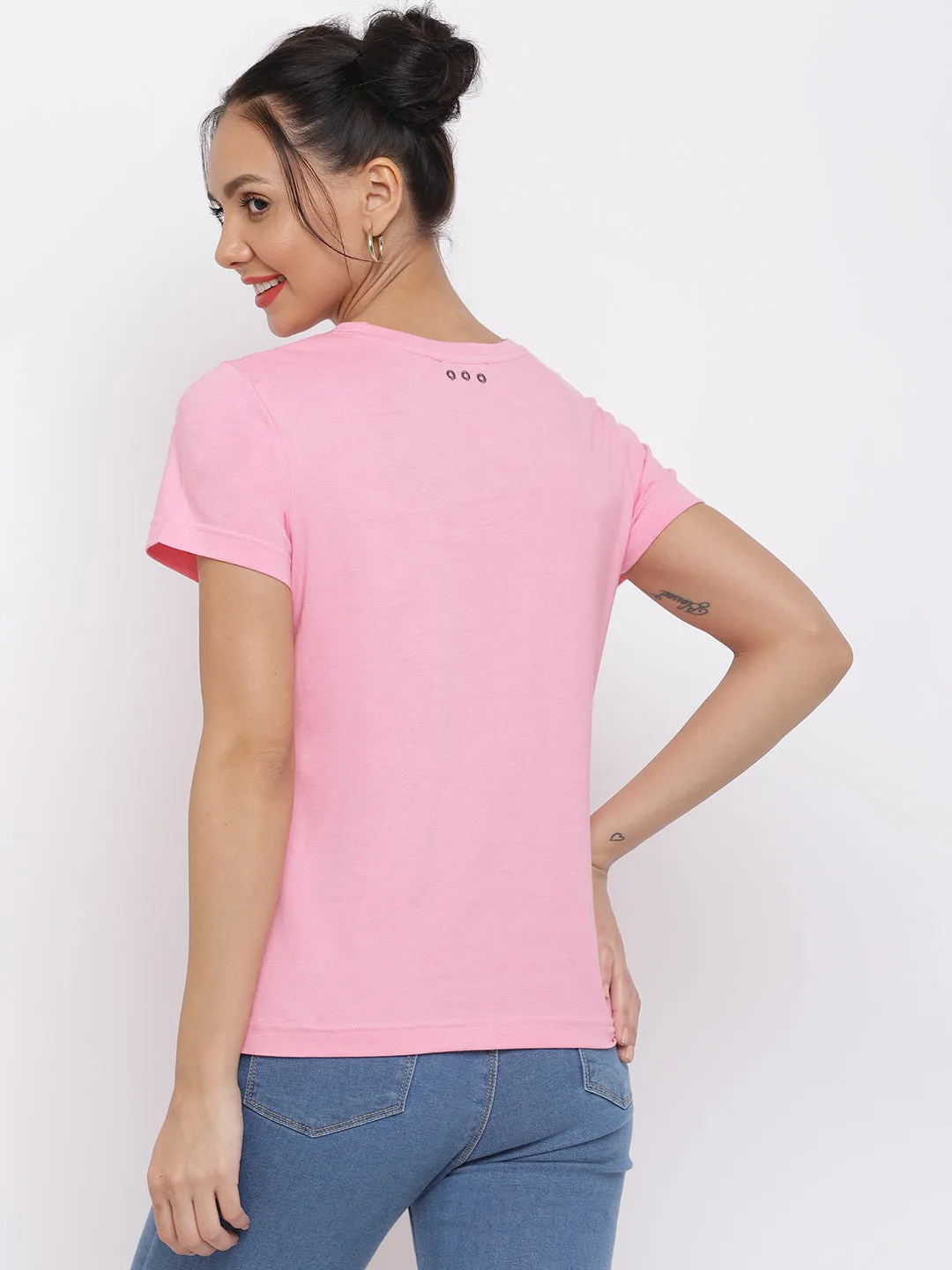 Pink Pantone Cotton T-shirt
