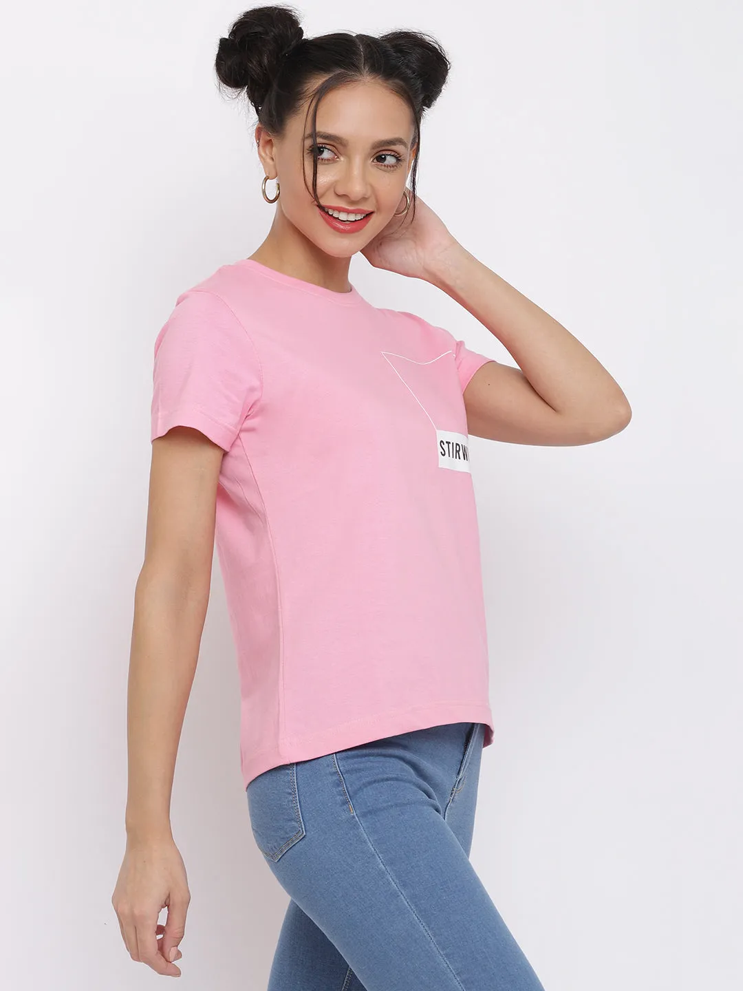 Pink Pantone Cotton T-shirt