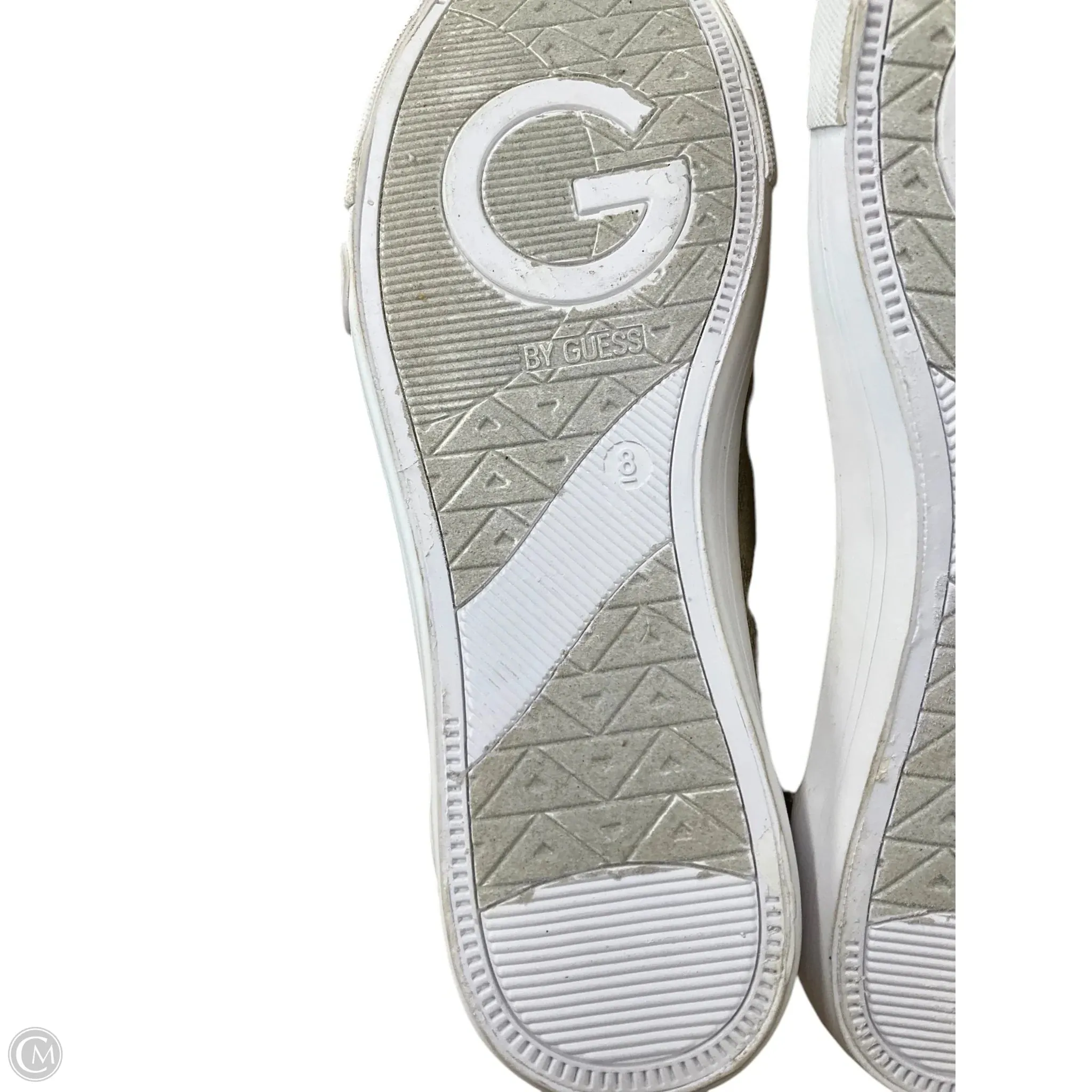 Shoes Sneakers By Guess In Gold, Size: 8