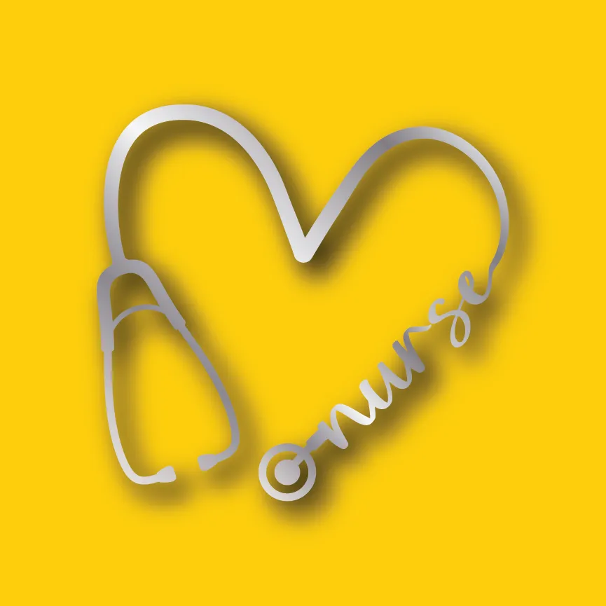 Vehicle Sticker: Nurse Stethoscope