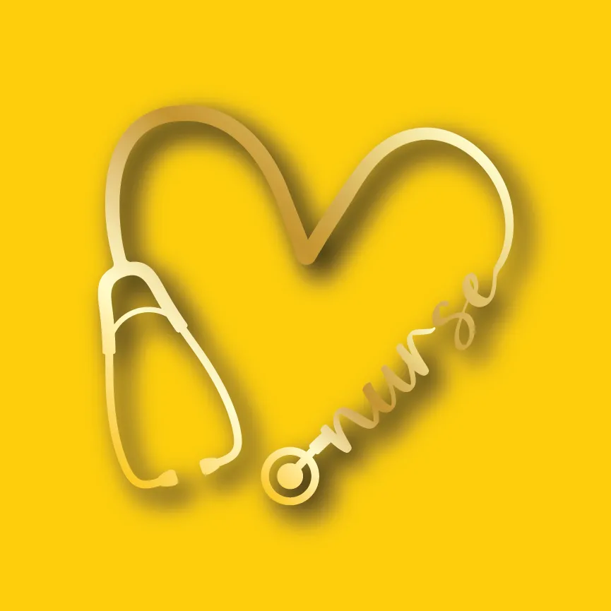 Vehicle Sticker: Nurse Stethoscope
