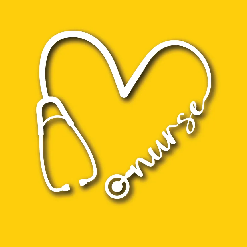 Vehicle Sticker: Nurse Stethoscope