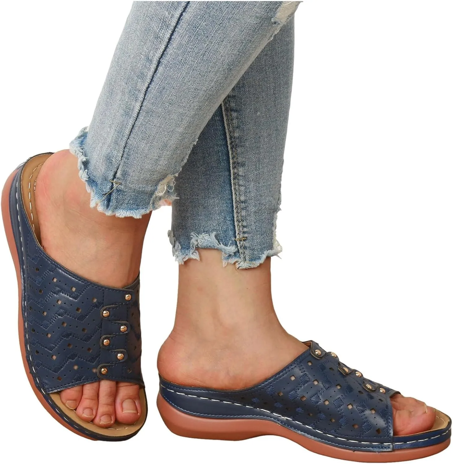 Women's Fashion Slippers Recovery Supportive Athletic Sandals Versatile Sandals Women's Versatile Slides Sandals