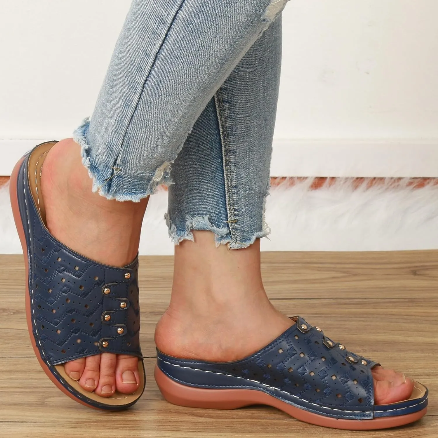 Women's Fashion Slippers Recovery Supportive Athletic Sandals Versatile Sandals Women's Versatile Slides Sandals