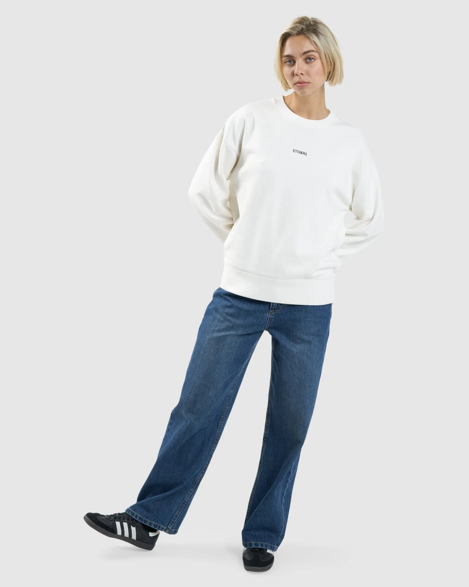 WOMENS MINIMAL THRILLS SLOUCH CREW